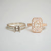 Custom Emerald Shape Carré & Mosaic Ring