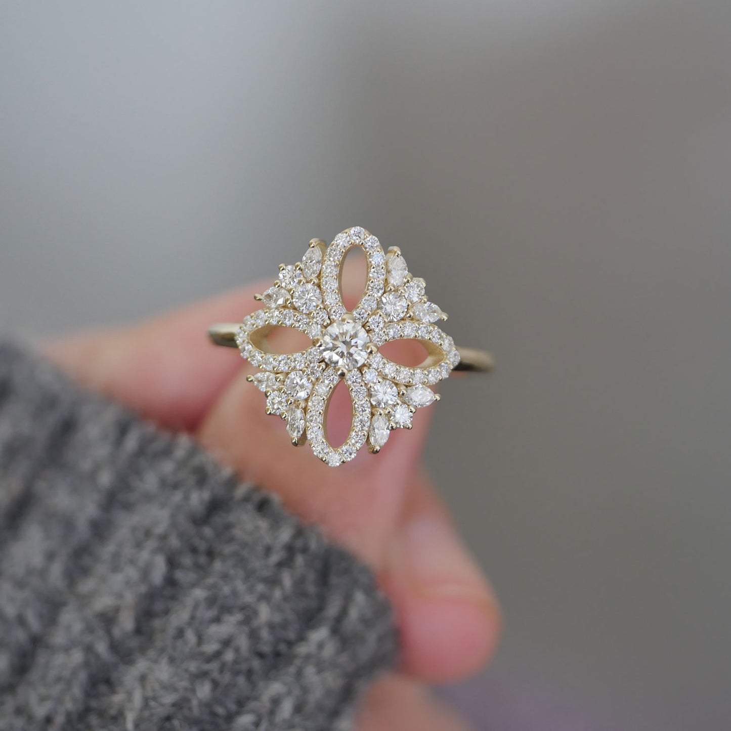 The Jazmin Diamond Mosaic Ring