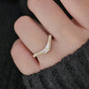 Cobblestone Diamond Mosaic Contour Band
