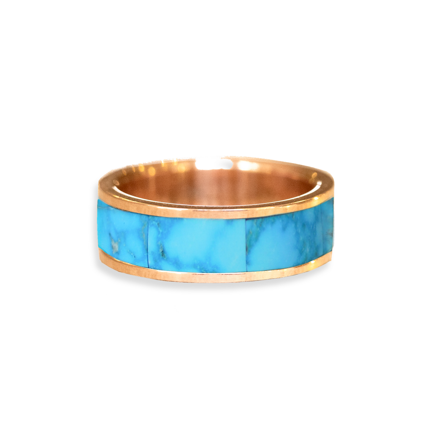 Turquoise Inlay Wedding Ring