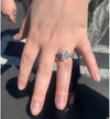 Custom Oval Diamond Micro Pavé Ring