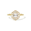 Deco Asscher Cut Diamond Mosaic Ring