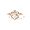 Deco Asscher Cut Diamond Mosaic Ring
