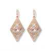 Kite Shape Diamond Mosaic Earrings
