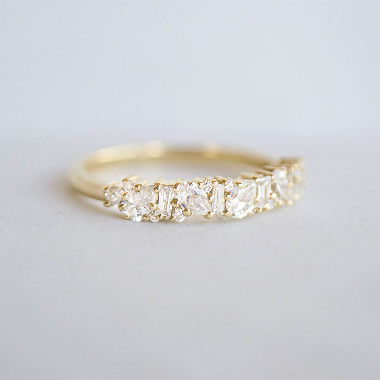 Pear & Baguette Party Diamond Mosaic Band