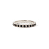2mm Notched Deco Black Diamond Eternity Ring