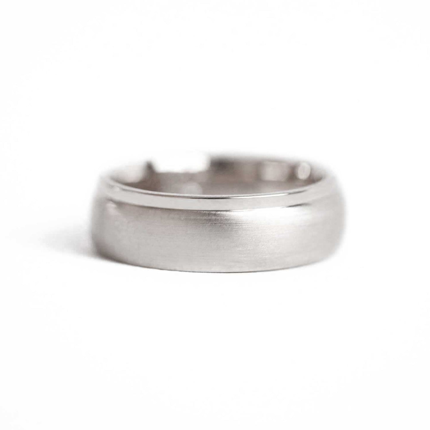 7mm Notched Satin Wedding Ring