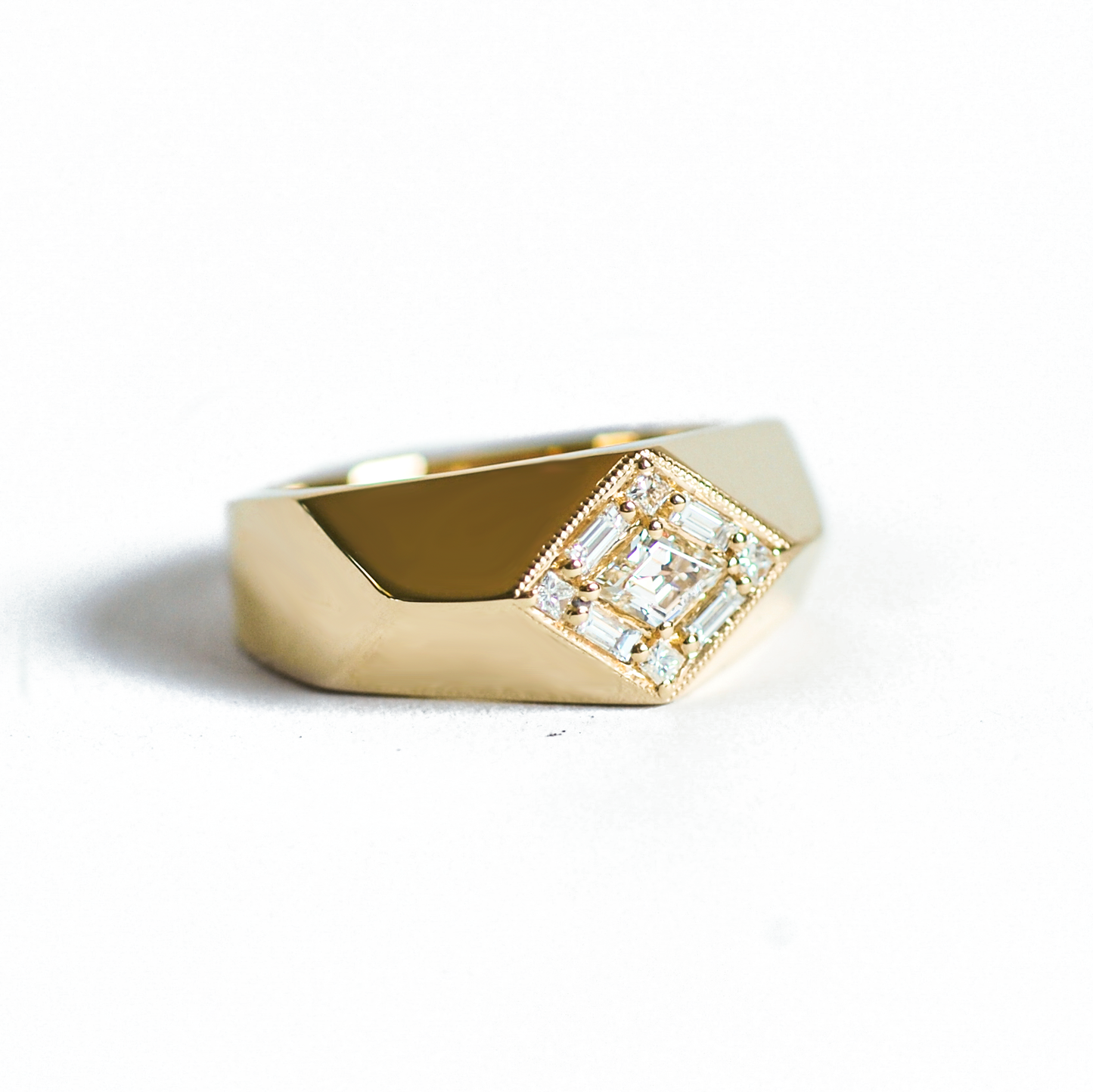 Kite Shaped Diamond Fitzgerald Ring