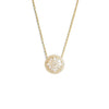 Pear & Round Brilliant Cut Halo Diamond Mosaic Pendant