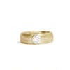0.75ct Lab Diamond Satin Finish Men's Ring